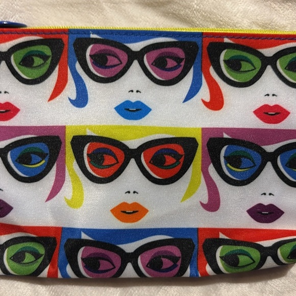 IPSY Colorful Pop Art Women's Multi-Use Cosmetic Bag - Picture 5 of 5